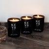 Candle Set Lit and Sitting on a Surface